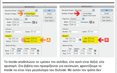 Adobe InDesign Δημιουργία σελιδοδείκτη σε πολυσέλιδο έντυπο / Αυτόματη αρίθμηση