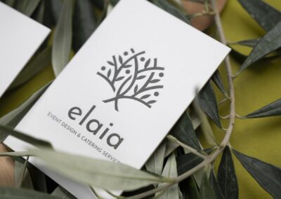 Λαμιναριστή κάρτα με 1 χρώμα και Letterpress