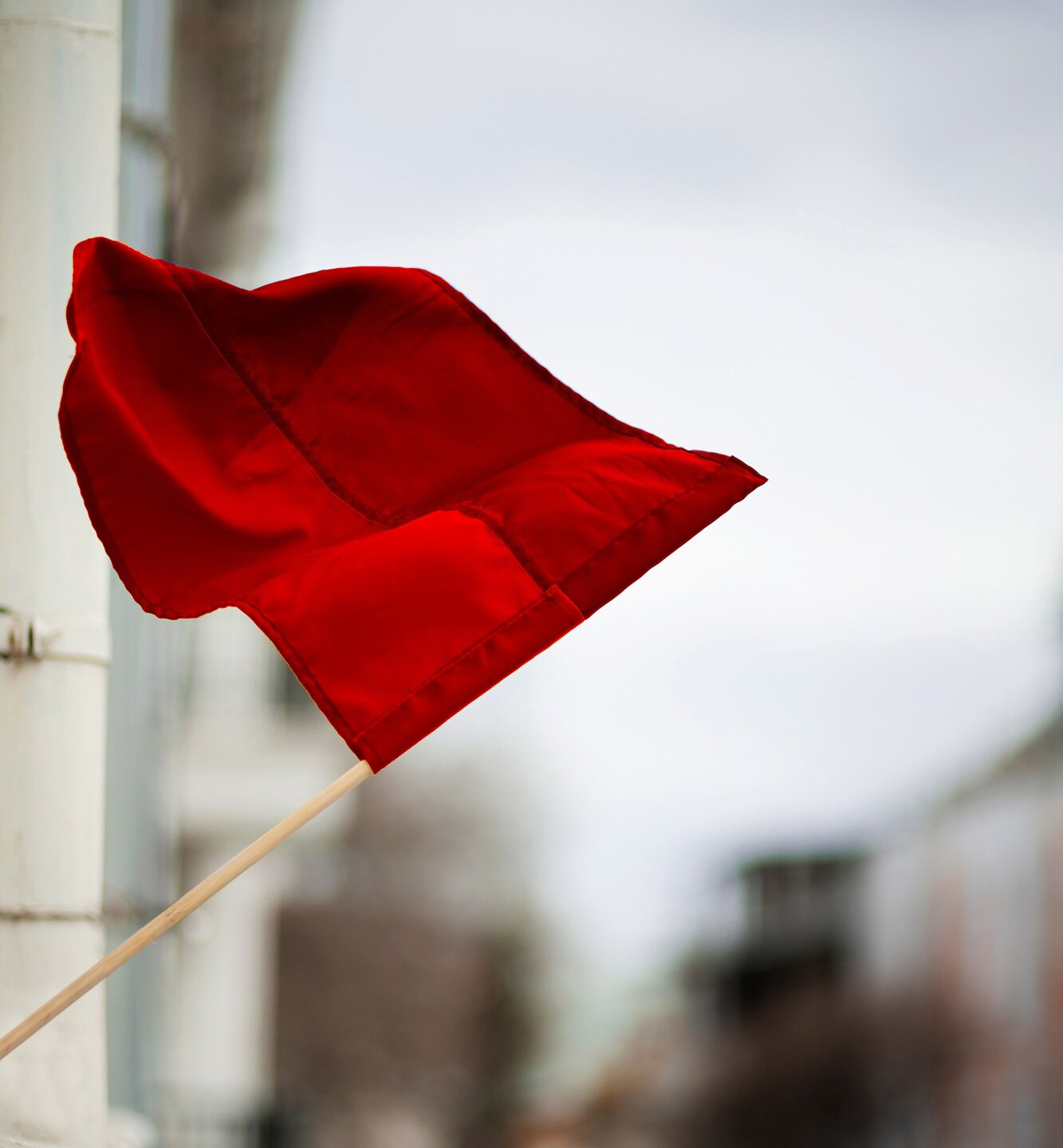 red flag in city red flag in city